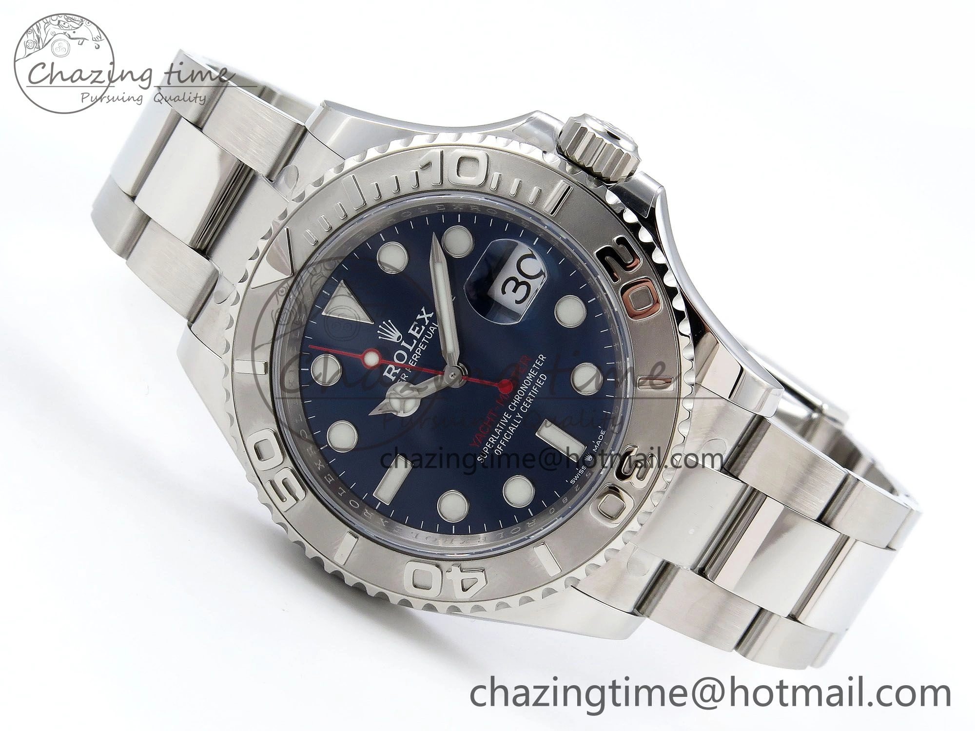 SmartChoice Yacht-Master 126622 HGF 904L Steel 1:1 Best Edition Blue Dial on SS Bracelet VR 1456