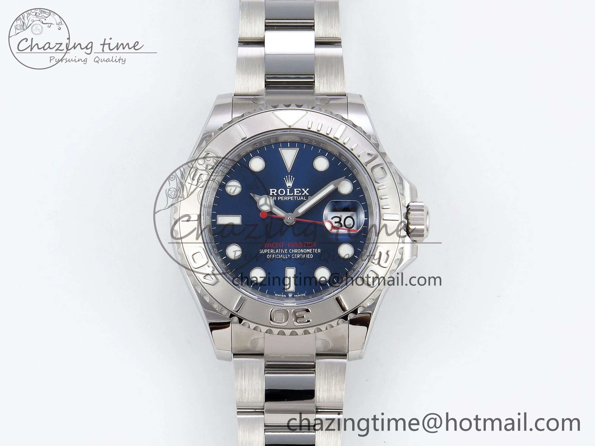SmartChoice Yacht-Master 126622 HGF 904L Steel 1:1 Best Edition Blue Dial on SS Bracelet VR 1456