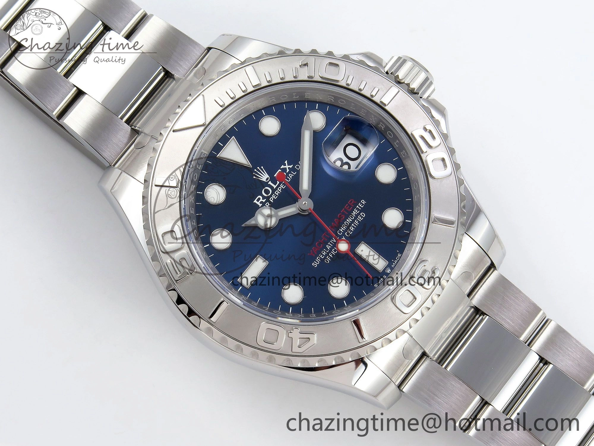 SmartChoice Yacht-Master 126622 HGF 904L Steel 1:1 Best Edition Blue Dial on SS Bracelet VR 1456