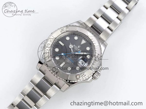 Yacht-Master 126622 HGF 904L Steel 1:1 Best Edition Gray Dial on SS Bracelet VR Breathable 1455