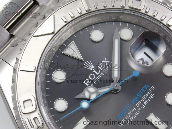 Yacht-Master 126622 HGF 904L Steel 1:1 Best Edition Gray Dial on SS Bracelet VR Breathable 1455