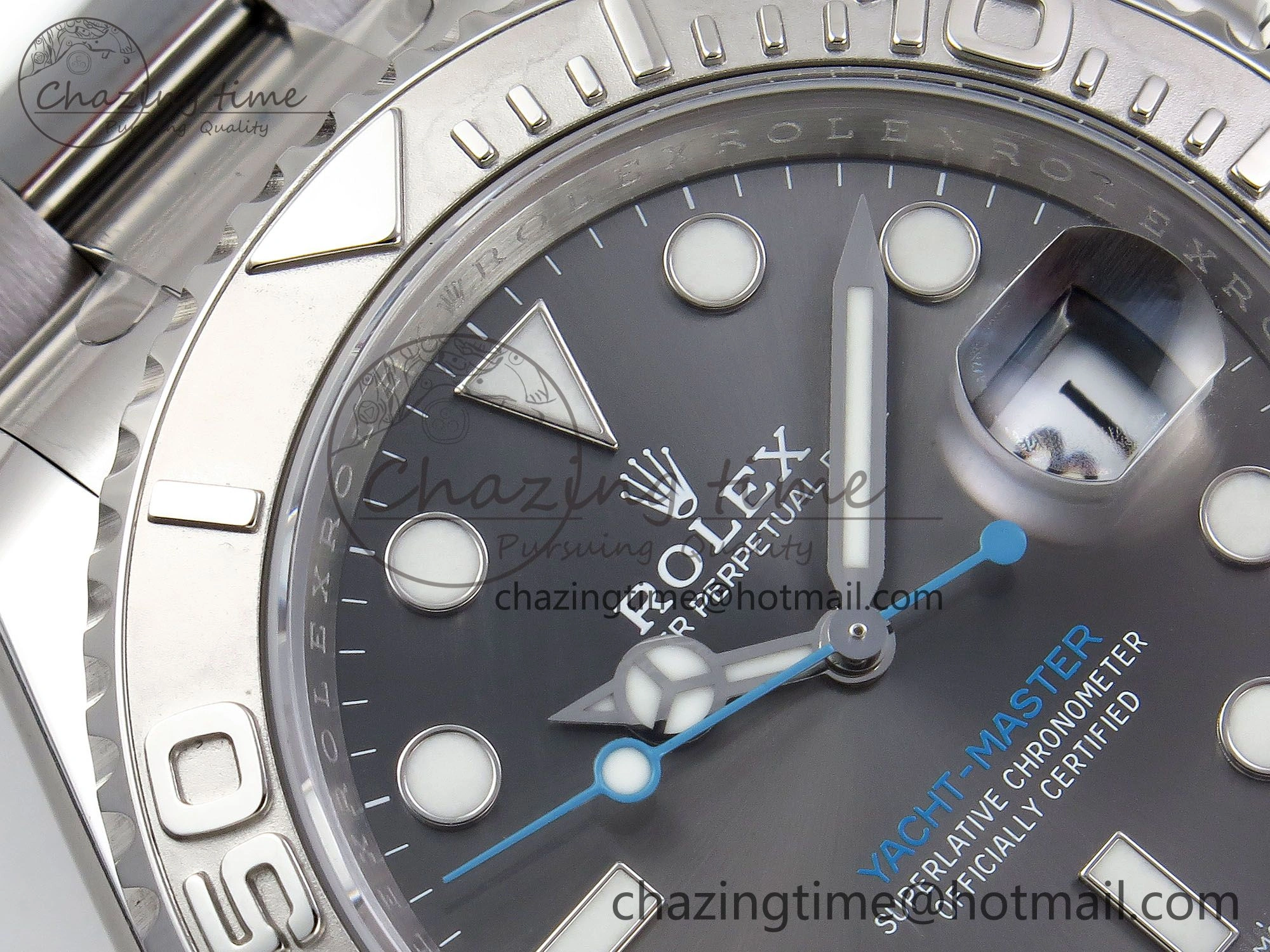 Yacht-Master 126622 HGF 904L Steel 1:1 Best Edition Gray Dial on SS Bracelet VR Breathable 1455