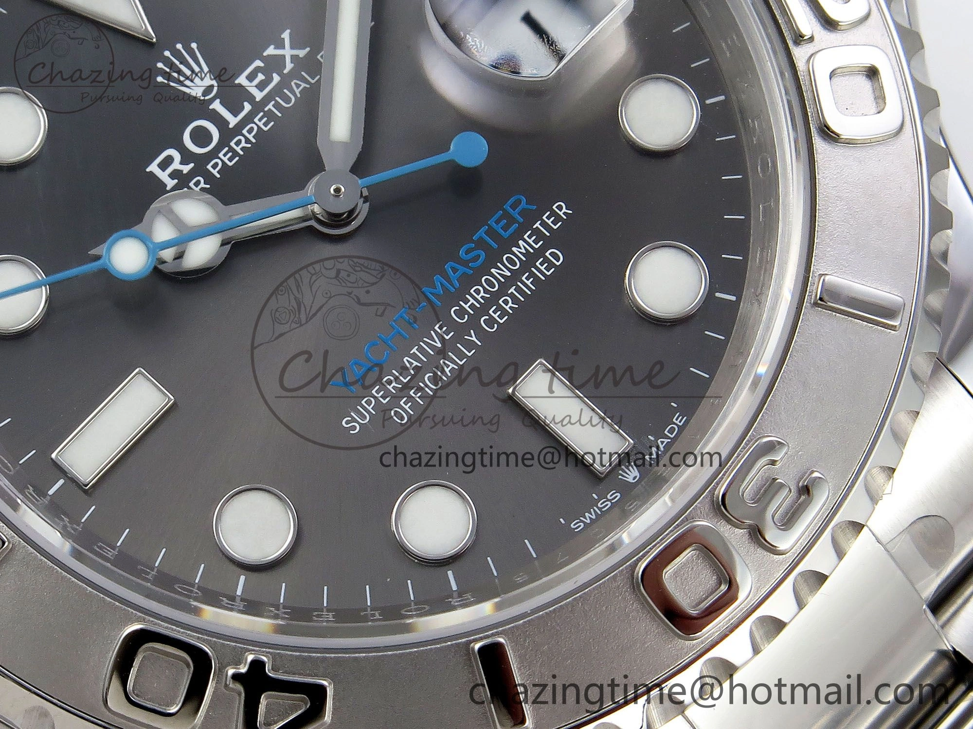 Yacht-Master 126622 HGF 904L Steel 1:1 Best Edition Gray Dial on SS Bracelet VR Breathable 1455