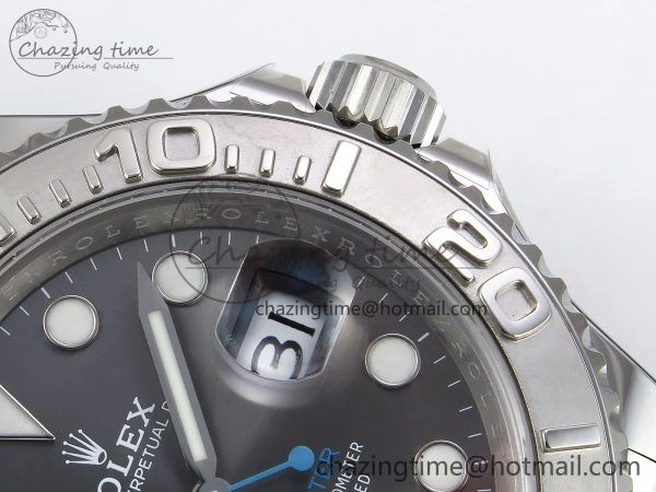 Yacht-Master 126622 HGF 904L Steel 1:1 Best Edition Gray Dial on SS Bracelet VR Breathable 1455