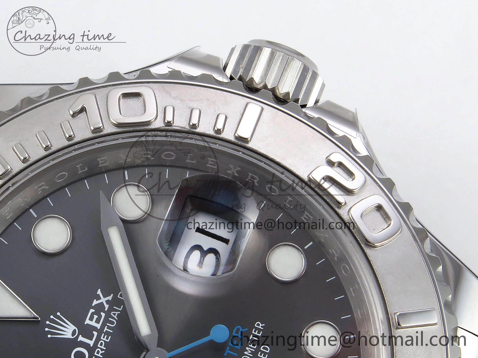 Yacht-Master 126622 HGF 904L Steel 1:1 Best Edition Gray Dial on SS Bracelet VR Breathable 1455