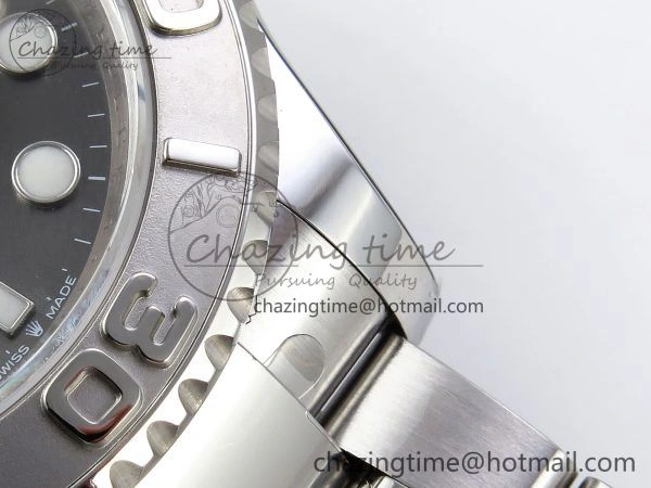 Yacht-Master 126622 HGF 904L Steel 1:1 Best Edition Gray Dial on SS Bracelet VR Breathable 1455