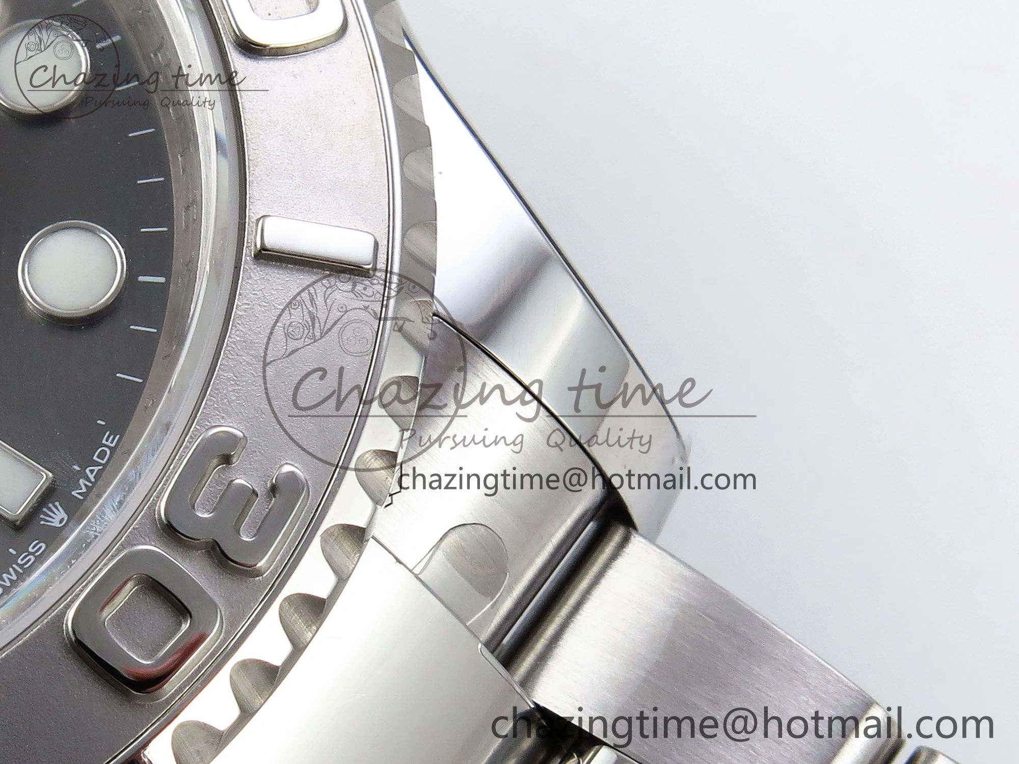 Yacht-Master 126622 HGF 904L Steel 1:1 Best Edition Gray Dial on SS Bracelet VR Breathable 1455