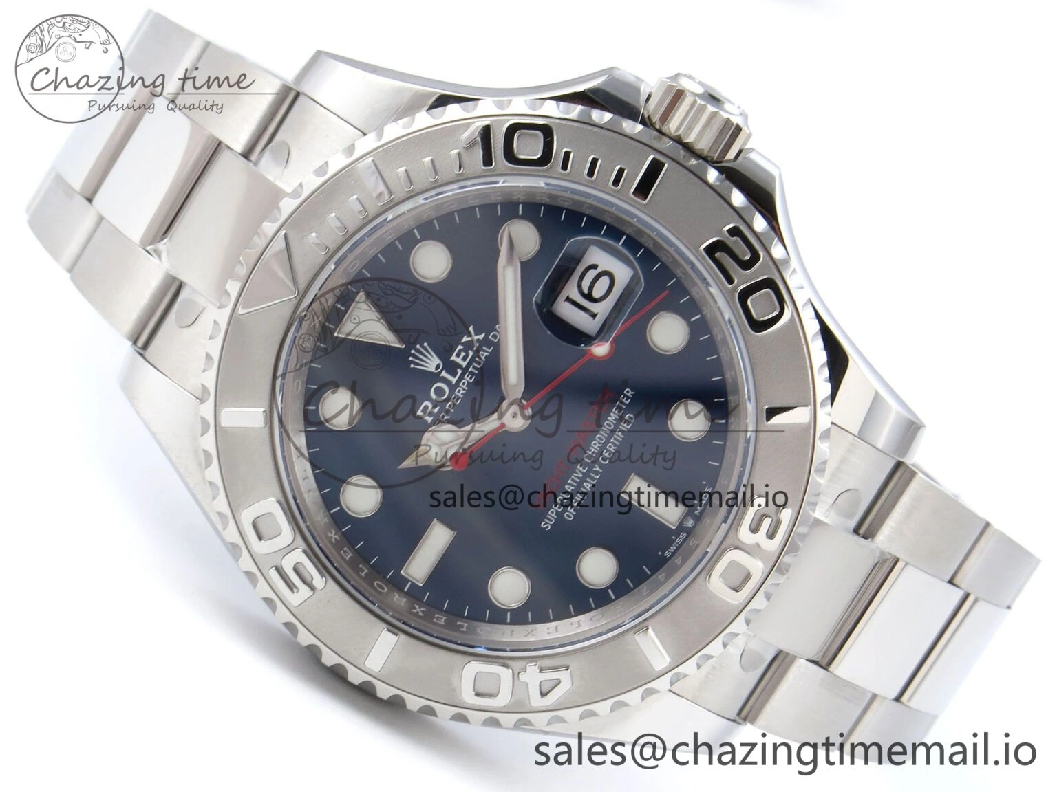 Yacht-Master 126622 QF+ 1:1 Best Edition Blue Dial on SS Bracelet VR Packable 948