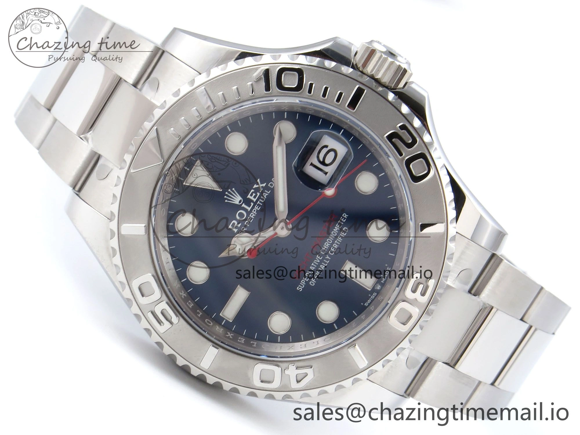 Yacht-Master 126622 QF+ 1:1 Best Edition Blue Dial on SS Bracelet VR Packable 948