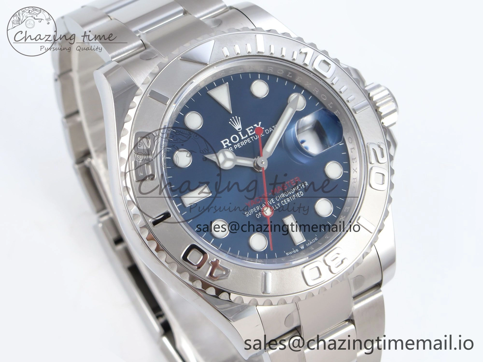 Yacht-Master 126622 QF+ 1:1 Best Edition Blue Dial on SS Bracelet VR Packable 948