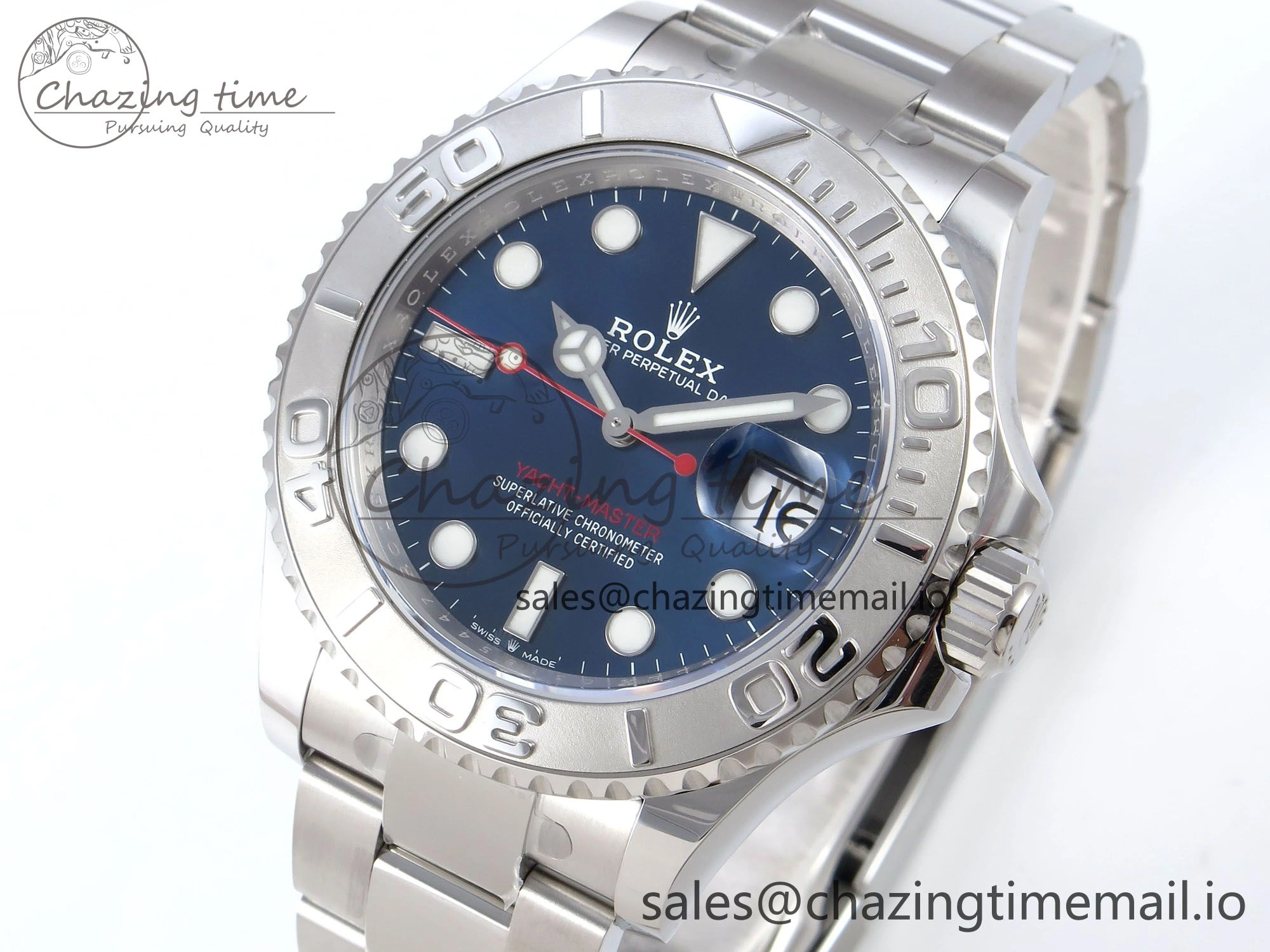 Yacht-Master 126622 QF+ 1:1 Best Edition Blue Dial on SS Bracelet VR Packable 948