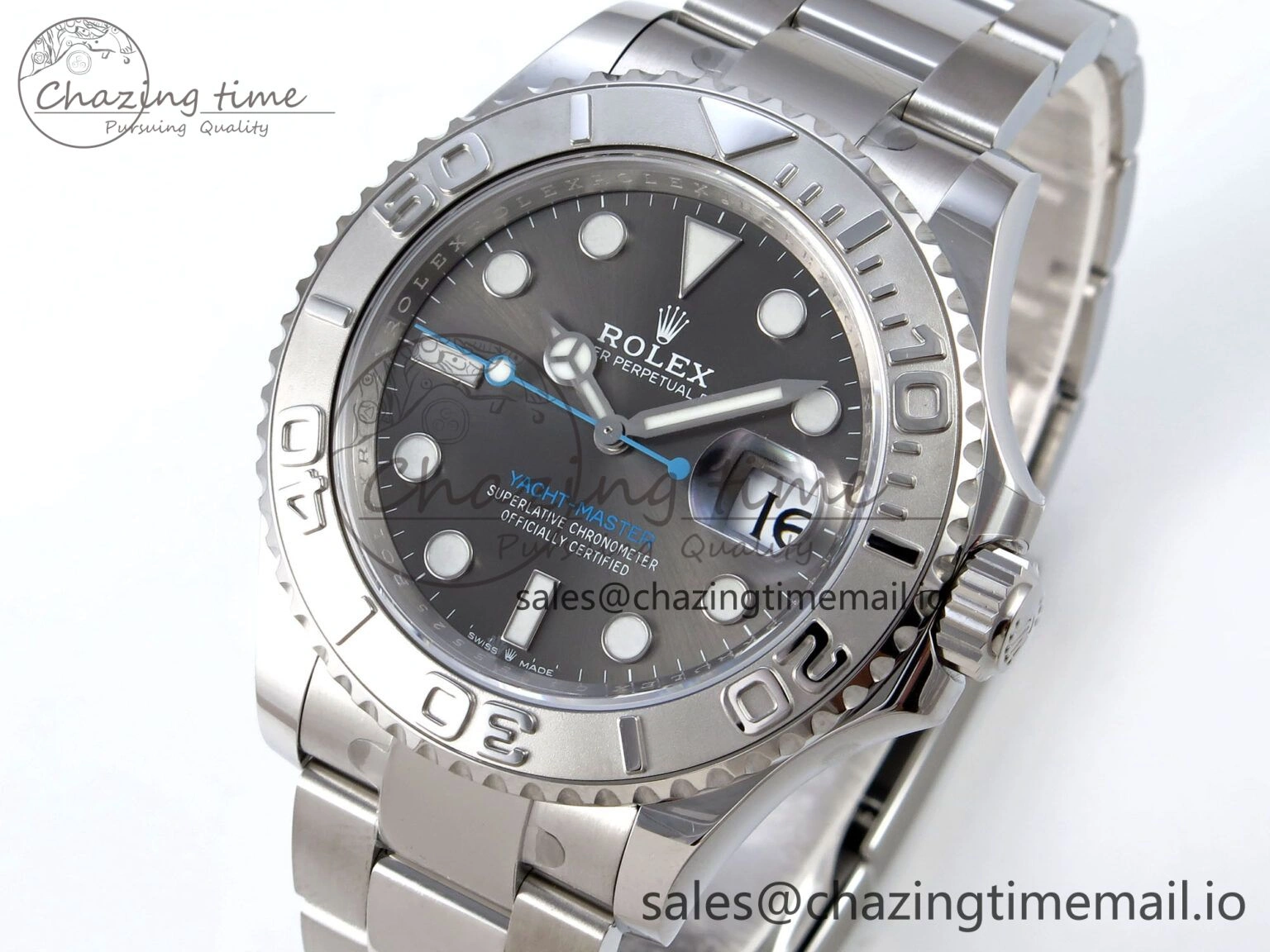Yacht-Master 126622 QF+ 1:1 Best Edition Gray Dial on SS Bracelet VR Sophisticated 945
