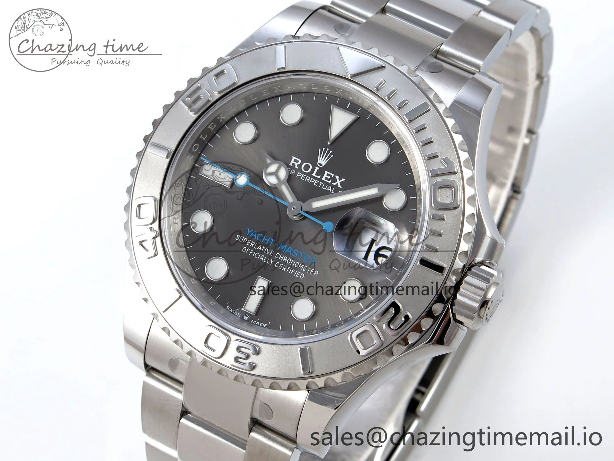 Yacht-Master 126622 QF+ 1:1 Best Edition Gray Dial on SS Bracelet VR Sophisticated 945
