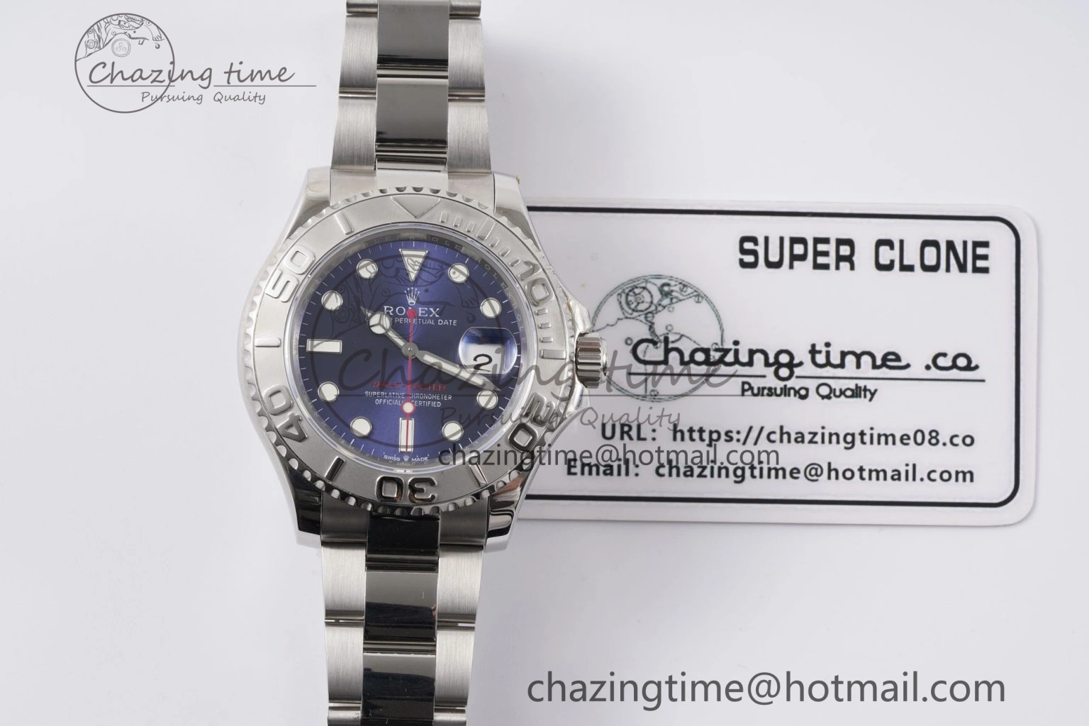 Unisex Yacht-Master 126622 SS APSF Best Edition Blue Dial on SS Bracelet A 1962