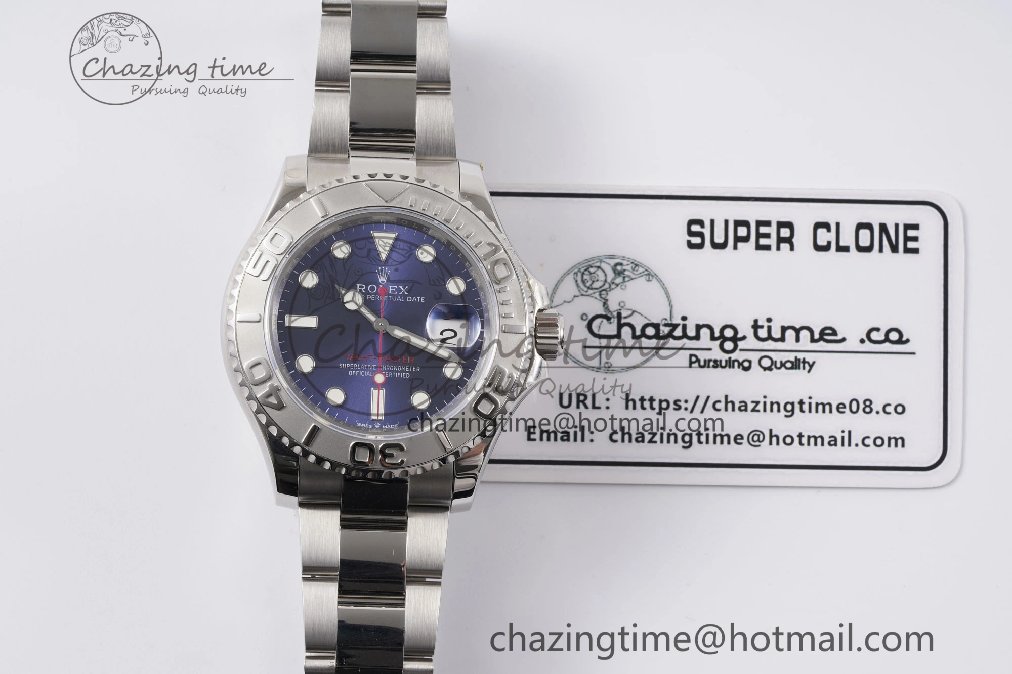 Unisex Yacht-Master 126622 SS APSF Best Edition Blue Dial on SS Bracelet A 1962