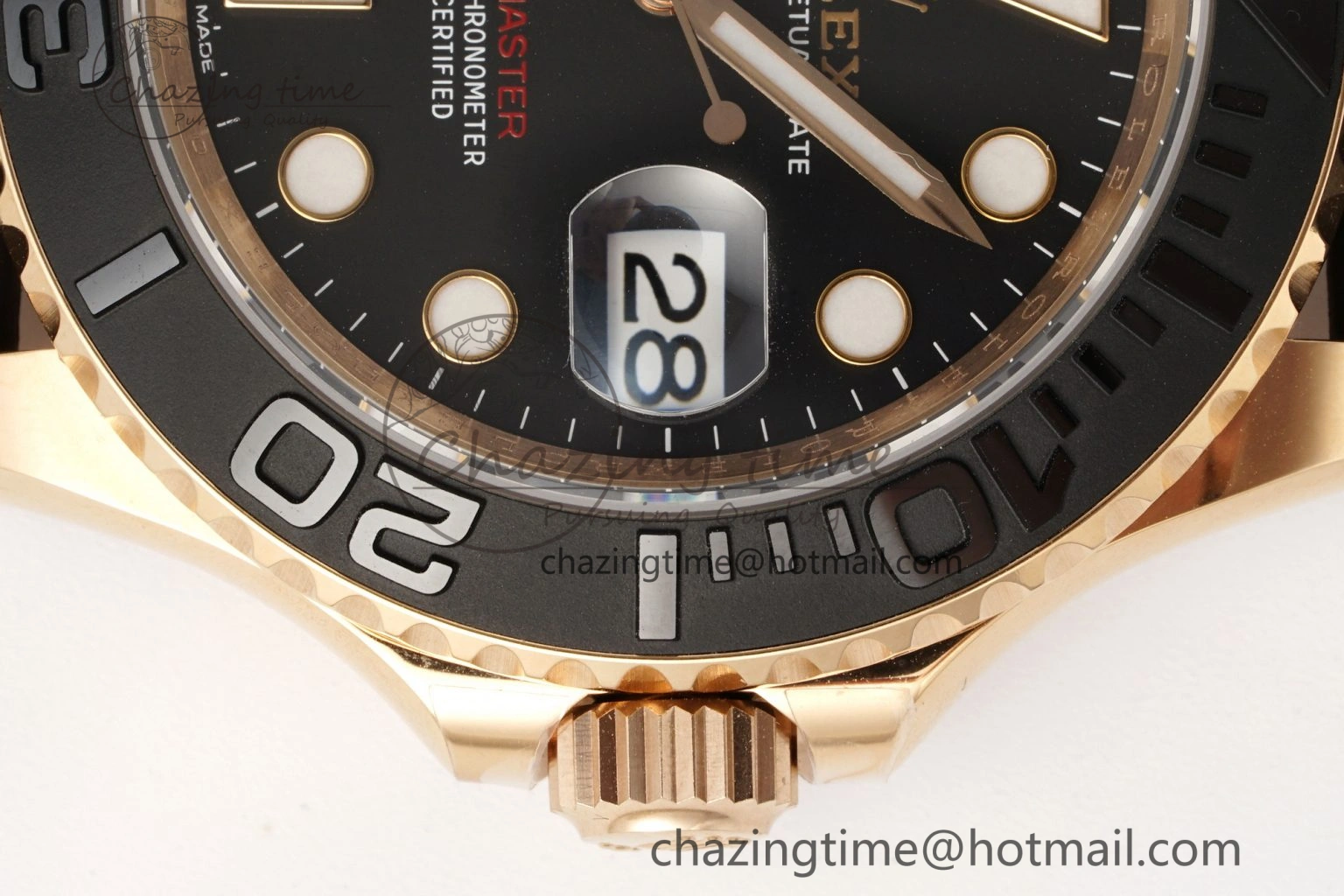 WellDesigned Yacht-Master 126655 C+F 1:1 Best Edition Black Ceramic Bezel on Oysterflex Rubber Strap VR 1955