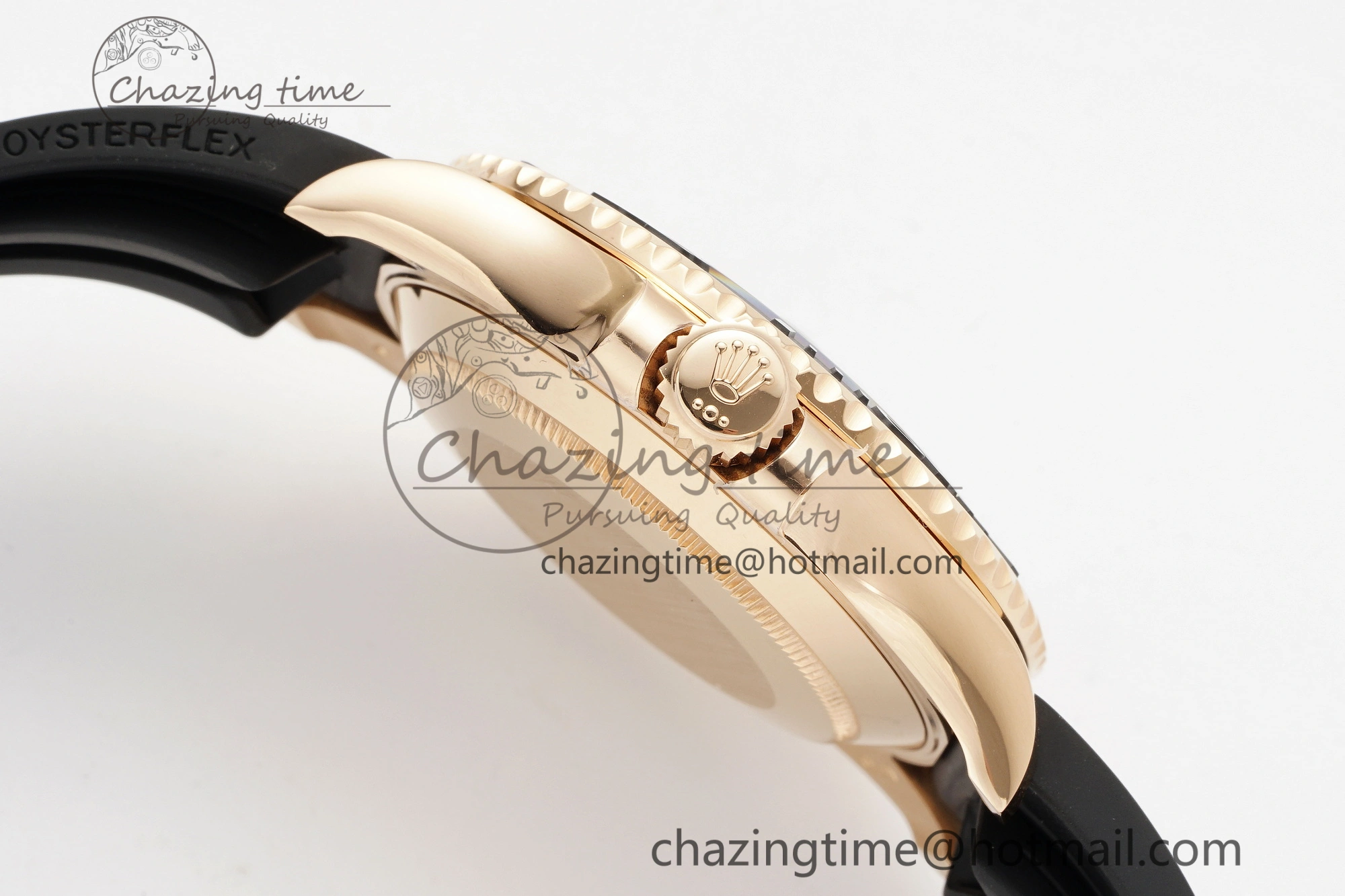 WellDesigned Yacht-Master 126655 C+F 1:1 Best Edition Black Ceramic Bezel on Oysterflex Rubber Strap VR 1955