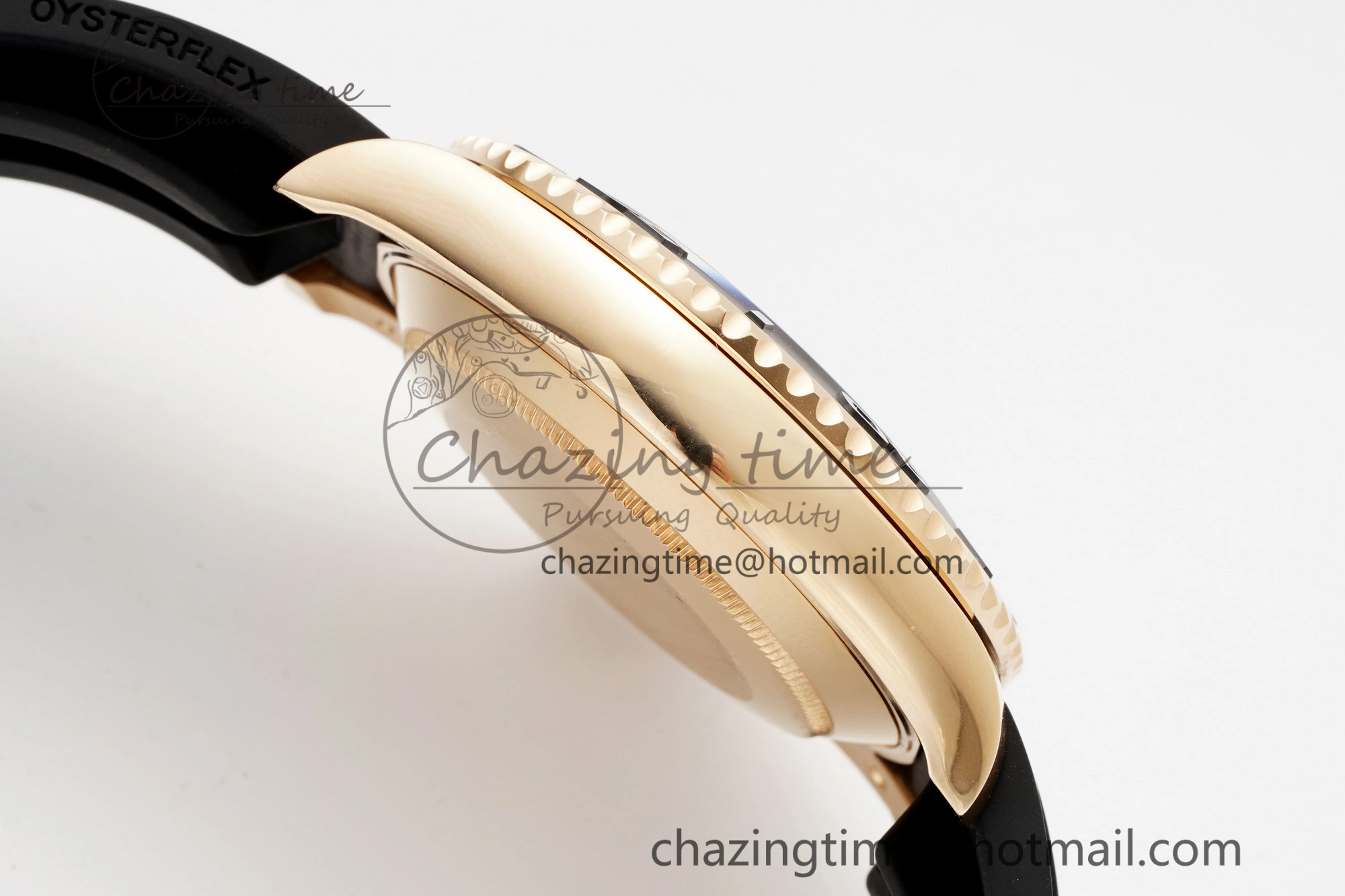 WellDesigned Yacht-Master 126655 C+F 1:1 Best Edition Black Ceramic Bezel on Oysterflex Rubber Strap VR 1955