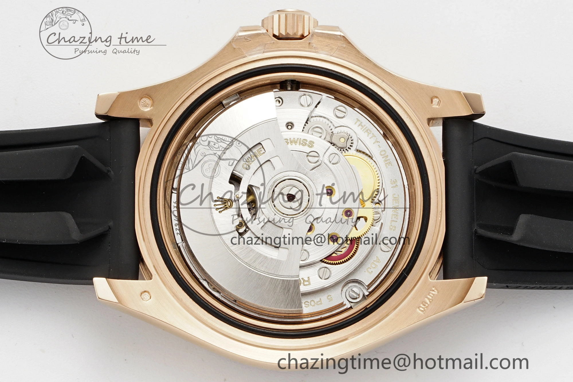 WellDesigned Yacht-Master 126655 C+F 1:1 Best Edition Black Ceramic Bezel on Oysterflex Rubber Strap VR 1955