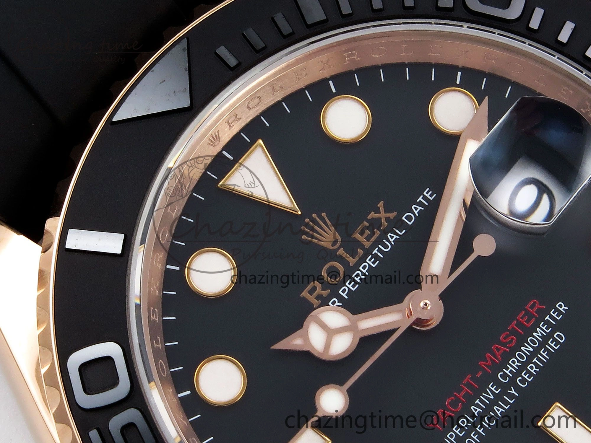 Yacht-Master 126655 HGF 904L Steel 1:1 Best Edition Black Dial on Oysterflex Strap VR HighPerformance 1466