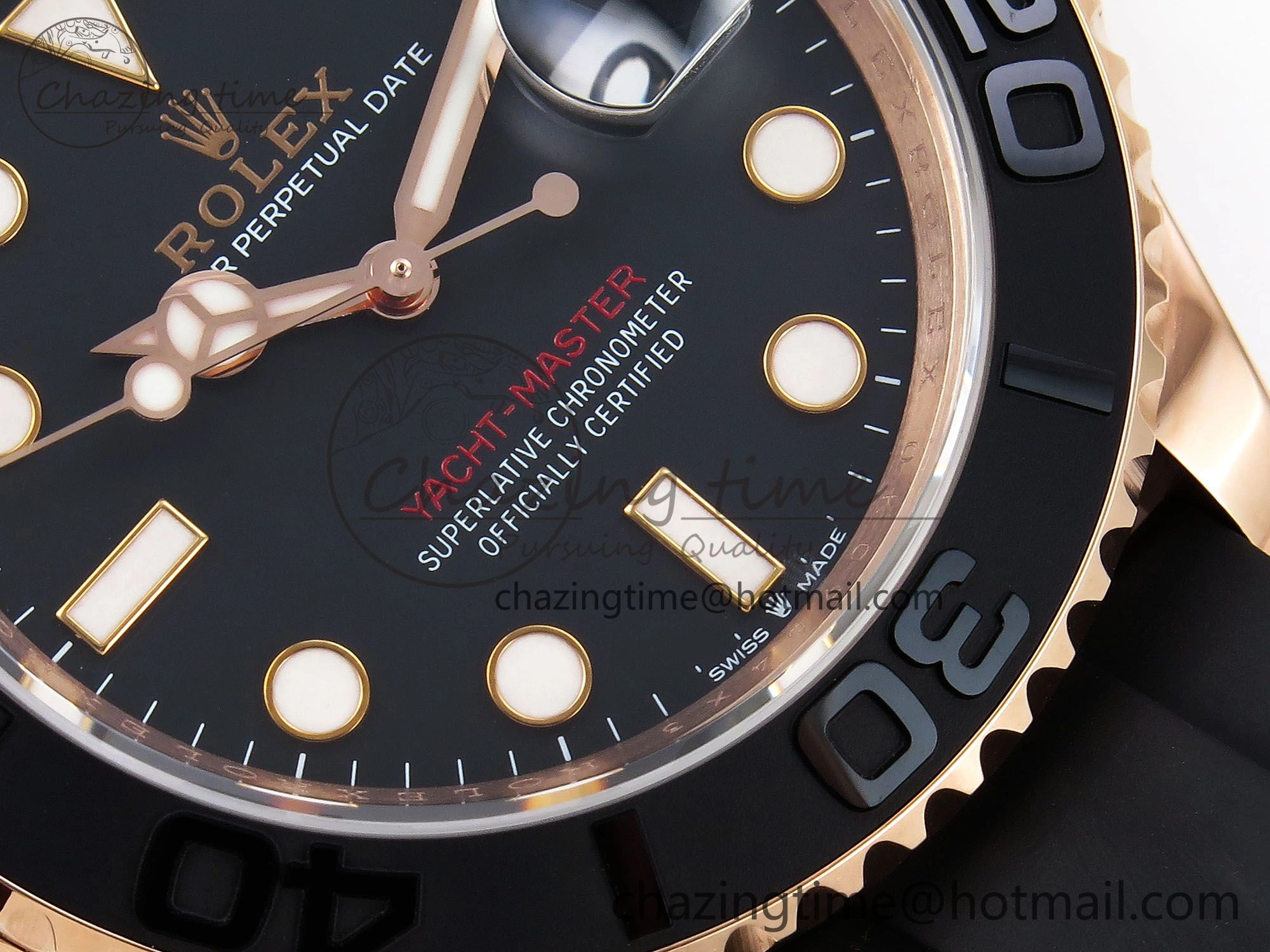 Yacht-Master 126655 HGF 904L Steel 1:1 Best Edition Black Dial on Oysterflex Strap VR HighPerformance 1466