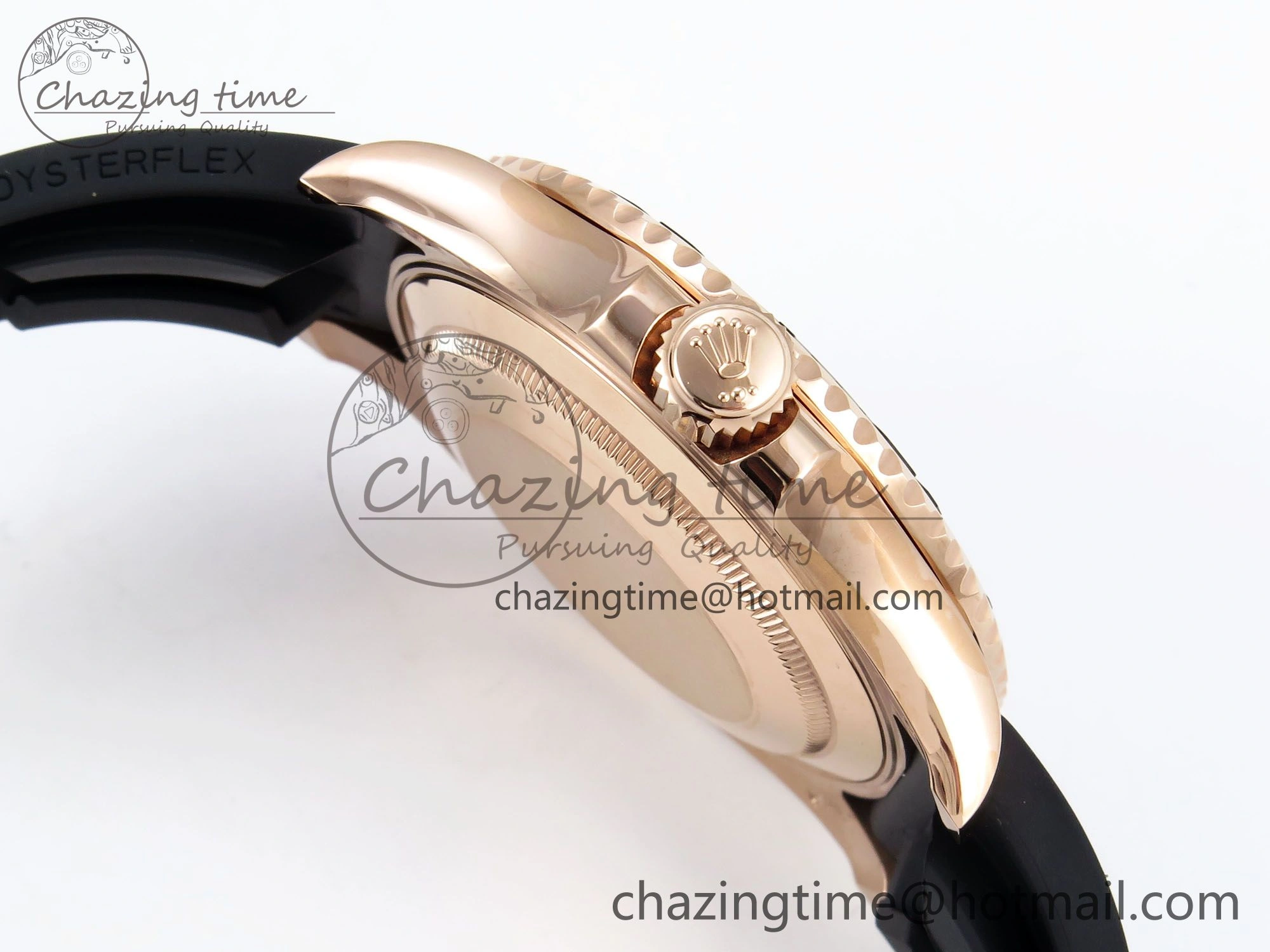 Yacht-Master 126655 HGF 904L Steel 1:1 Best Edition Black Dial on Oysterflex Strap VR HighPerformance 1466