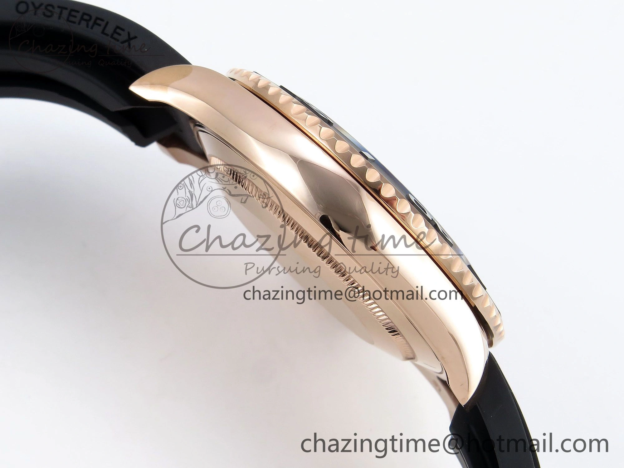 Yacht-Master 126655 HGF 904L Steel 1:1 Best Edition Black Dial on Oysterflex Strap VR HighPerformance 1466