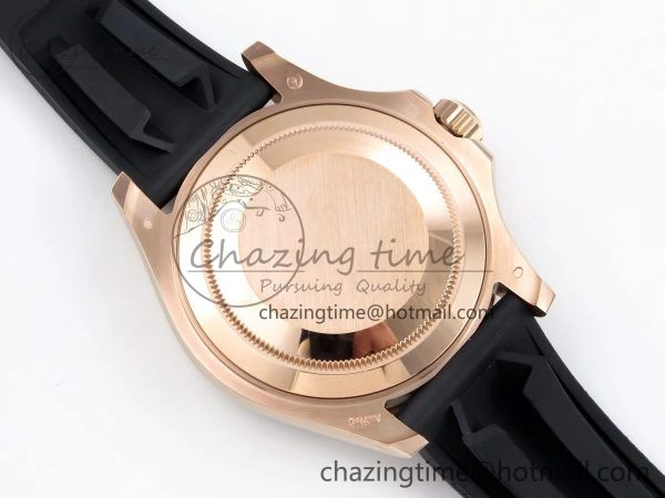 Yacht-Master 126655 HGF 904L Steel 1:1 Best Edition Black Dial on Oysterflex Strap VR HighPerformance 1466