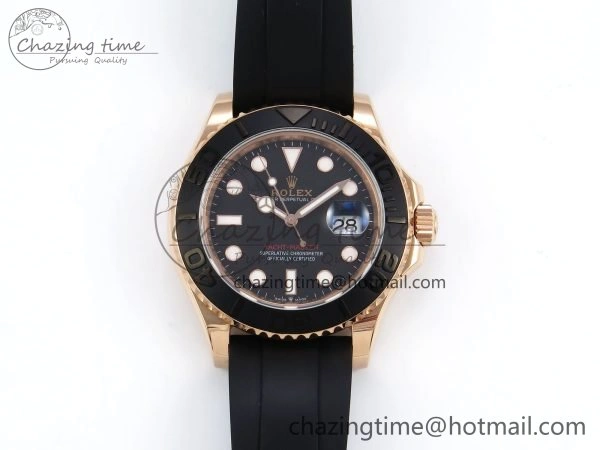 Yacht-Master 126655 KF 1:1 Best Edition RG Wrapped on Oysterflex Strap VR3235 (Gen Weight) SmoothTexture 1624