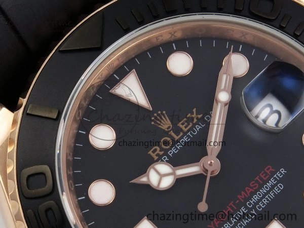 Yacht-Master 126655 KF 1:1 Best Edition RG Wrapped on Oysterflex Strap VR3235 (Gen Weight) SmoothTexture 1624