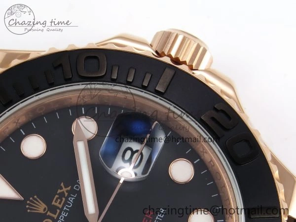 Yacht-Master 126655 KF 1:1 Best Edition RG Wrapped on Oysterflex Strap VR3235 (Gen Weight) SmoothTexture 1624