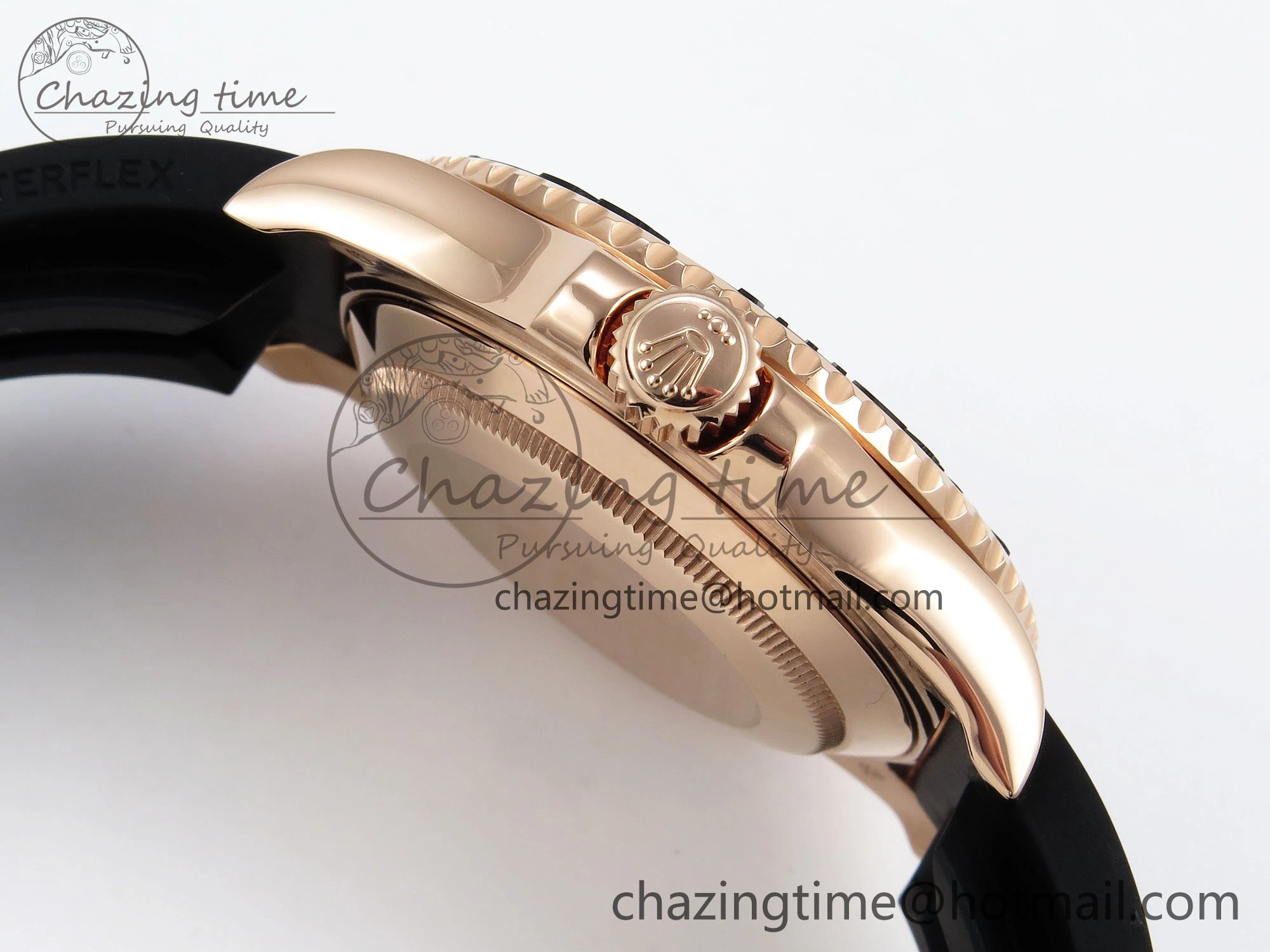 Yacht-Master 126655 KF 1:1 Best Edition RG Wrapped on Oysterflex Strap VR3235 (Gen Weight) SmoothTexture 1624
