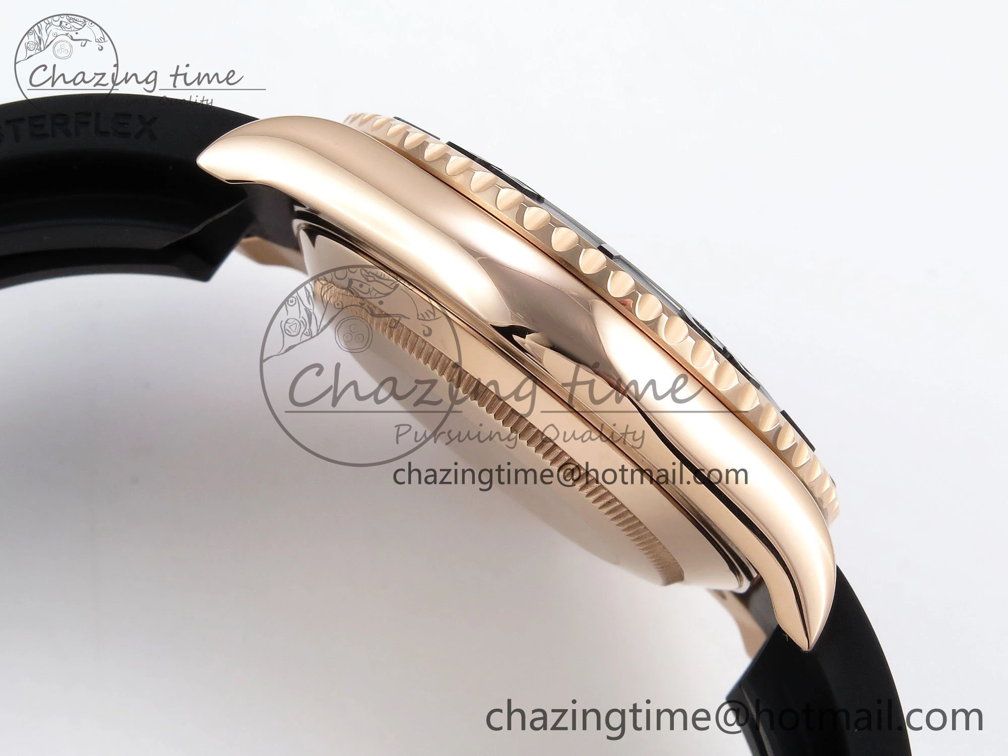 Yacht-Master 126655 KF 1:1 Best Edition RG Wrapped on Oysterflex Strap VR3235 (Gen Weight) SmoothTexture 1624