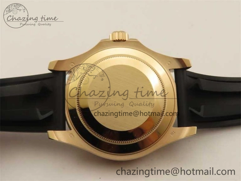 Yacht-Master 126655 RG 3EF 1:1 Best Edition Black Ceramic Bezel on Black Rubber Strap VS MultiPurpose 2488