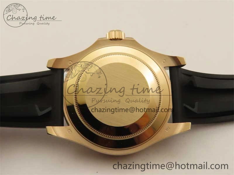 Yacht-Master 126655 RG 3EF 1:1 Best Edition Black Ceramic Bezel on Black Rubber Strap VS MultiPurpose 2488