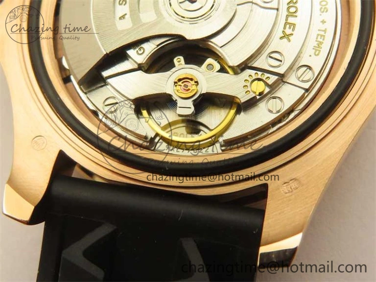 Yacht-Master 126655 RG 3EF 1:1 Best Edition Black Ceramic Bezel on Black Rubber Strap VS MultiPurpose 2488