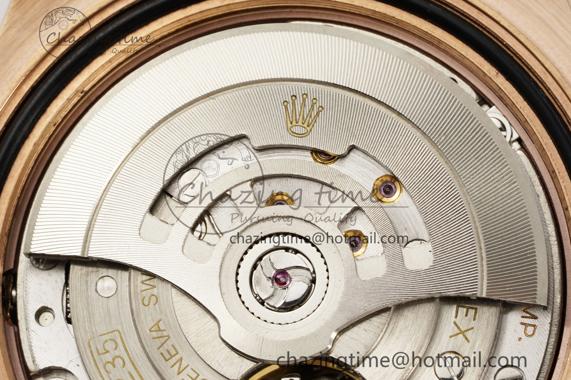 NewStyle Yacht-Master 126655 RG APSF Best Edition Black Dial on Black Rubber Strap A 1949