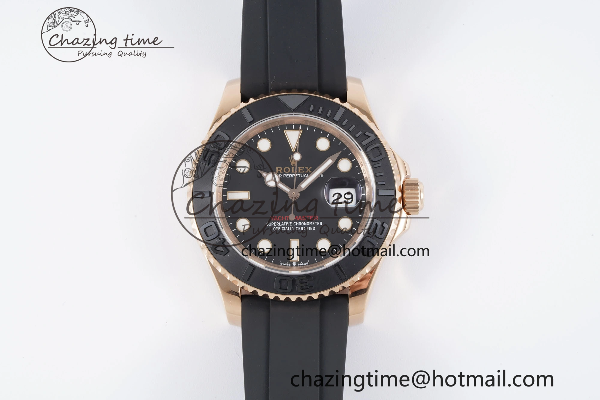 Colorful Yacht-Master 126655 VSF 1:1 Best Edition Black Ceramic Bezel on Oysterflex Rubber Strap VS 2026