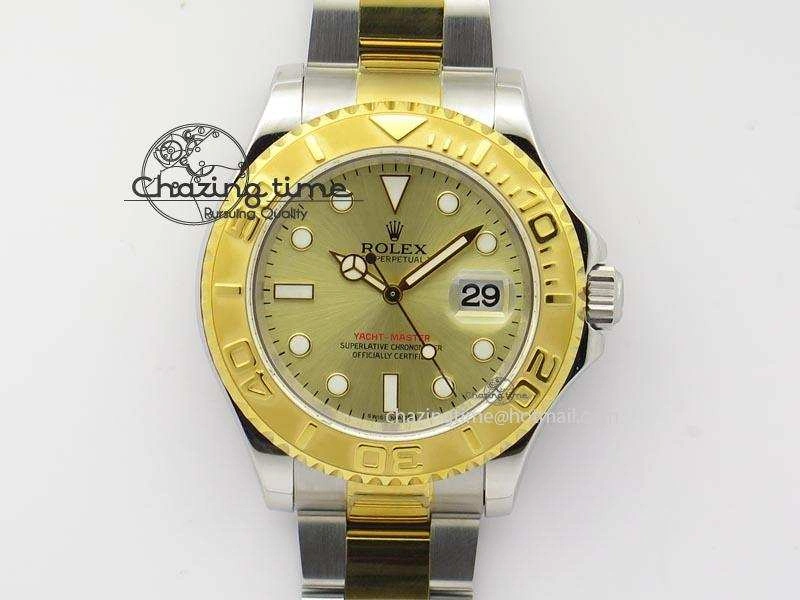 Yacht-Master 16623 JF Best Edition YG Dial On SS YG Bracelet A Refined 3915