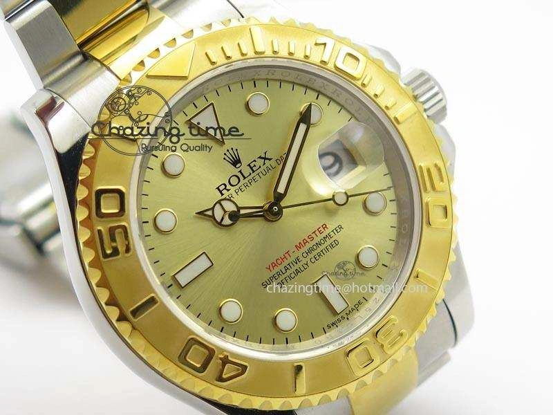 Yacht-Master 16623 JF Best Edition YG Dial On SS YG Bracelet A Refined 3915