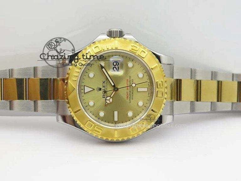 Yacht-Master 16623 JF Best Edition YG Dial On SS YG Bracelet A Refined 3915
