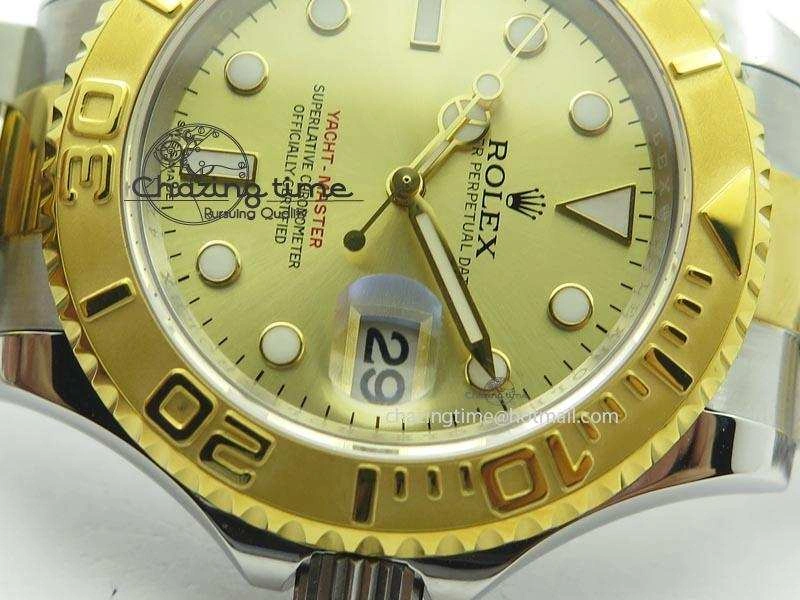 Yacht-Master 16623 JF Best Edition YG Dial On SS YG Bracelet A Refined 3915