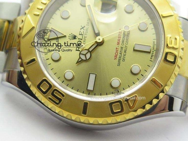 Yacht-Master 16623 JF Best Edition YG Dial On SS YG Bracelet A Refined 3915