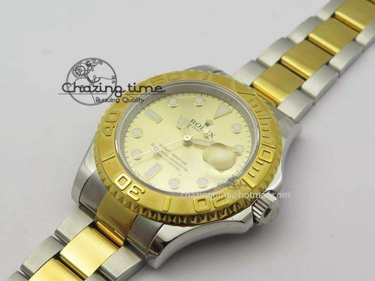 Yacht-Master 16623 JF Best Edition YG Dial On SS YG Bracelet A Refined 3915
