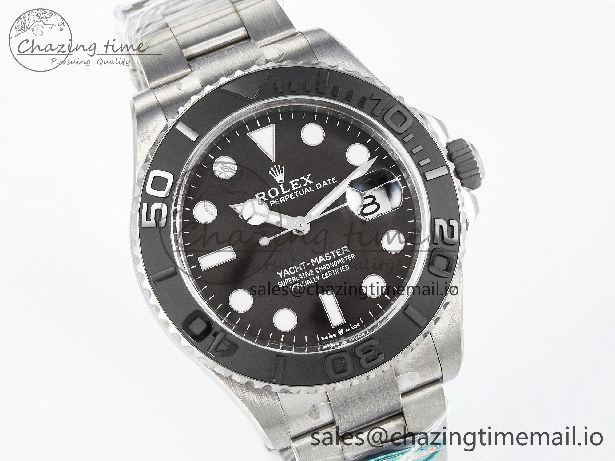 NewStyle Yacht-Master 226627 Titanium Clean 1:1 Best Edition Black Dial on Titanium Bracelet VR 91