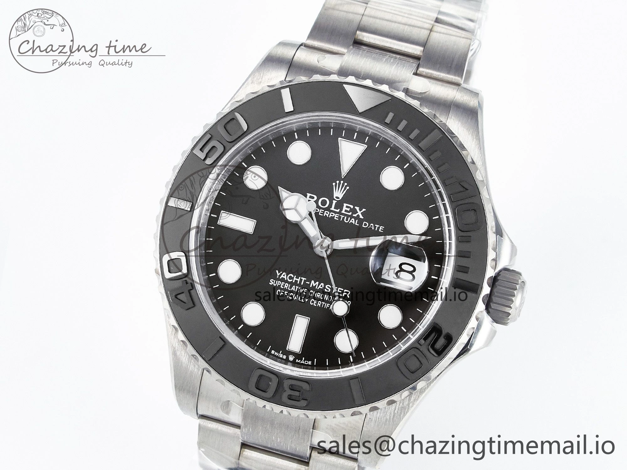NewStyle Yacht-Master 226627 Titanium Clean 1:1 Best Edition Black Dial on Titanium Bracelet VR 91