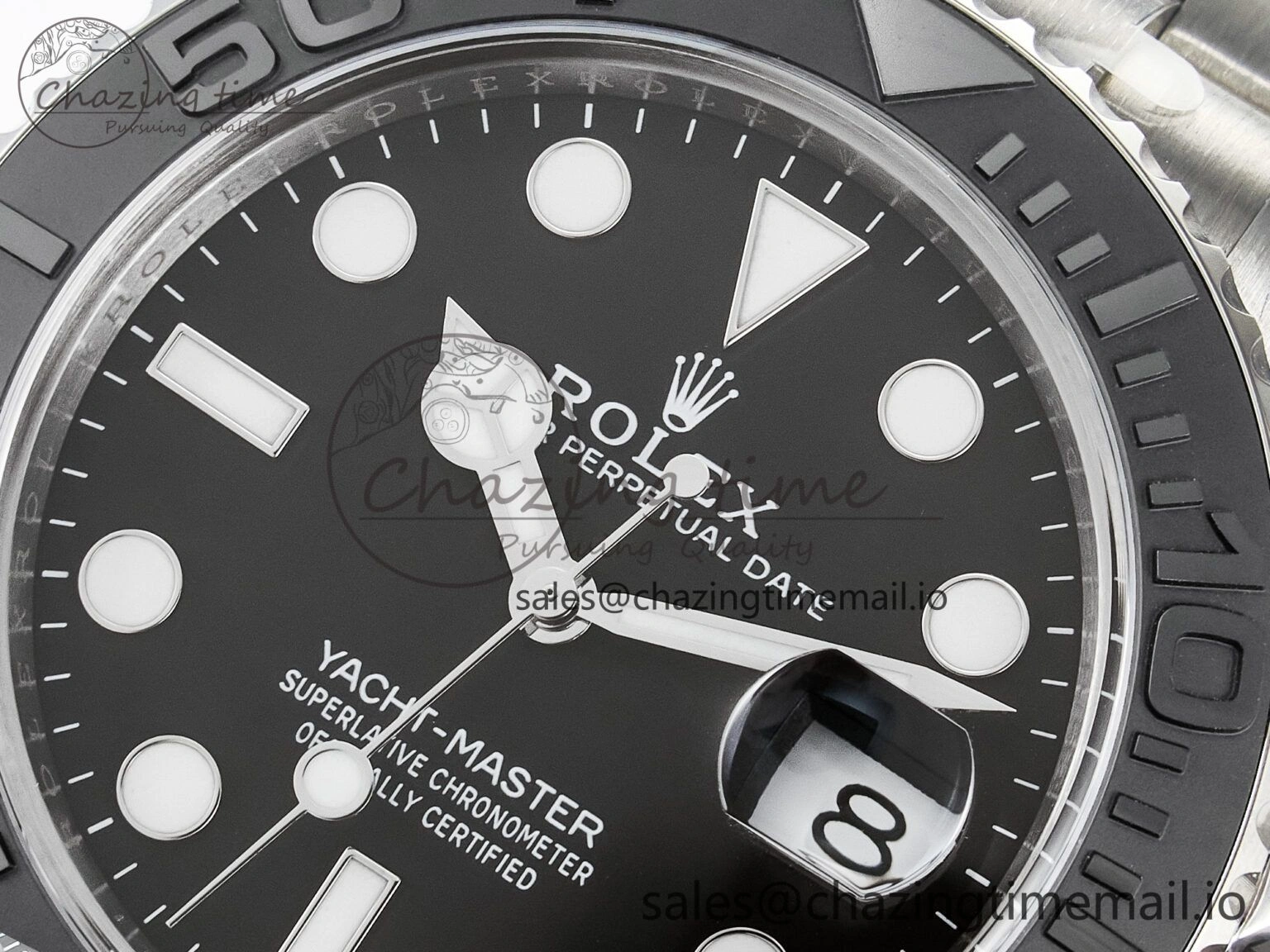 NewStyle Yacht-Master 226627 Titanium Clean 1:1 Best Edition Black Dial on Titanium Bracelet VR 91