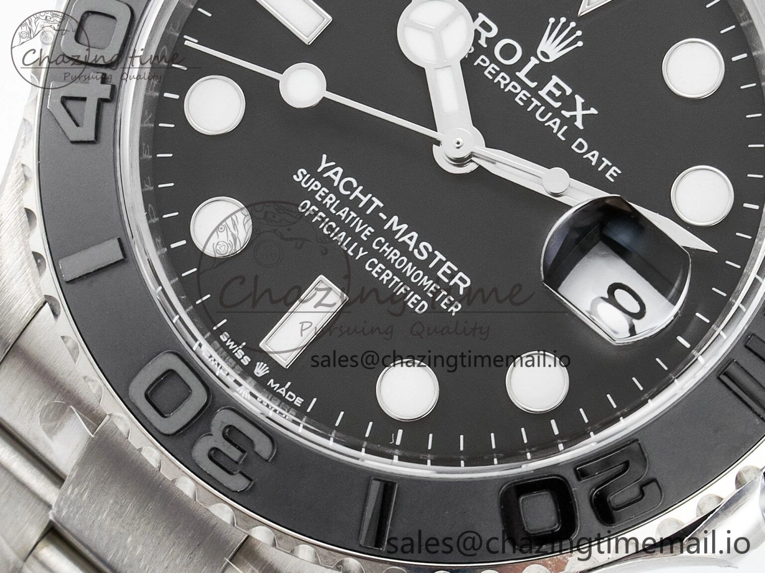 NewStyle Yacht-Master 226627 Titanium Clean 1:1 Best Edition Black Dial on Titanium Bracelet VR 91