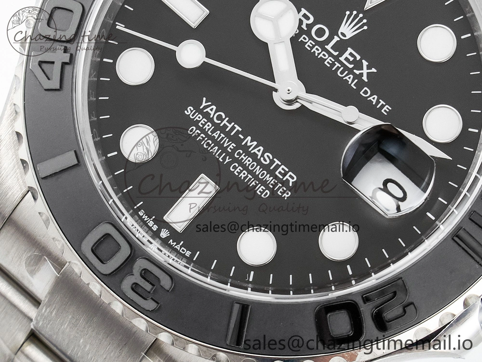 NewStyle Yacht-Master 226627 Titanium Clean 1:1 Best Edition Black Dial on Titanium Bracelet VR 91