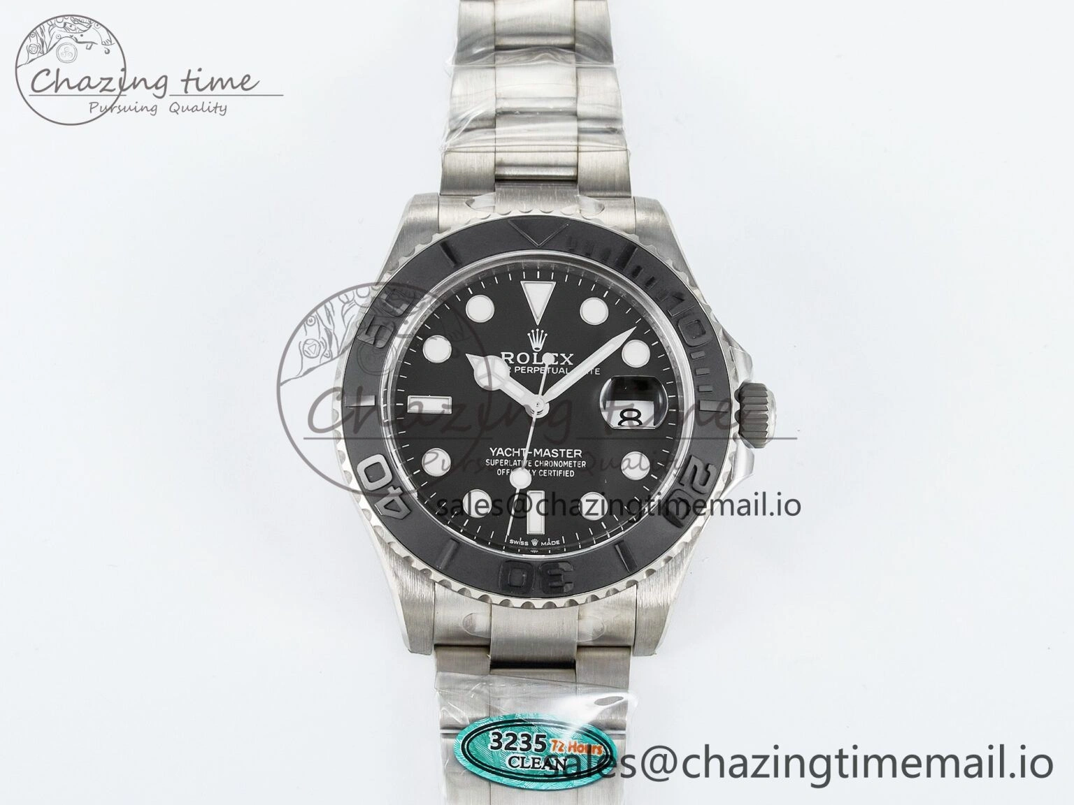 NewStyle Yacht-Master 226627 Titanium Clean 1:1 Best Edition Black Dial on Titanium Bracelet VR 91